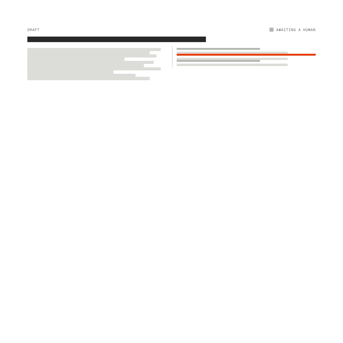 An email draft with three suggestions in the margin